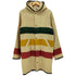 ウールリッチ WOOLRICH 70s USA製 白タグ ラスタカラー ボーダー 比翼ダブルジップ メルトン フーディ ブランケットコート メンズ import:S