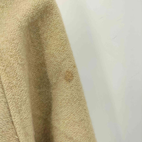 ウールリッチ WOOLRICH 70s USA製 白タグ ラスタカラー ボーダー 比翼ダブルジップ メルトン フーディ ブランケットコート メンズ import:S