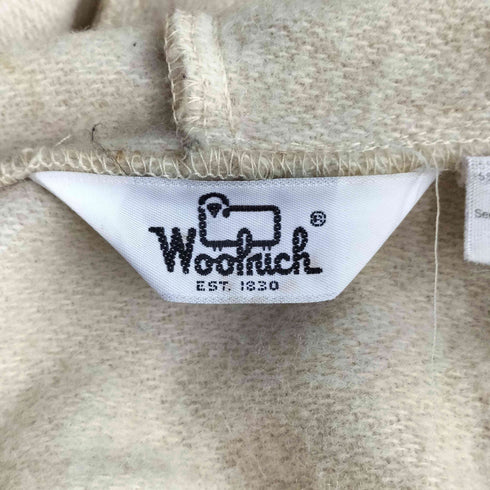 ウールリッチ WOOLRICH 70s USA製 白タグ ラスタカラー ボーダー 比翼ダブルジップ メルトン フーディ ブランケットコート メンズ import:S