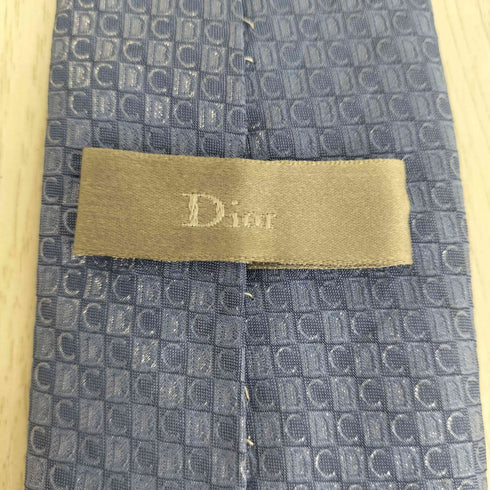 ディオール Dior シルクナイロン 総柄 ネクタイ メンズ