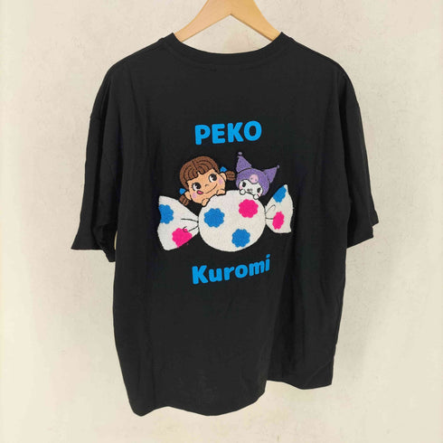 クルーネック キャラクター 刺繍 半袖 Tシャツ レディース M