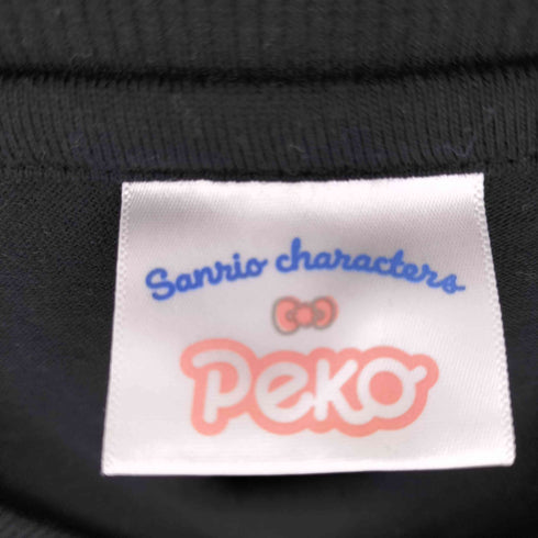 クルーネック キャラクター 刺繍 半袖 Tシャツ レディース M