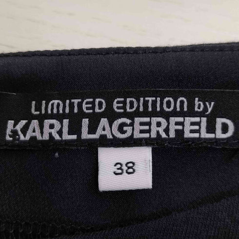 カールラガーフェルド Karl Lagerfeld ロゴ刺繍 レーヨン混 バックジップ スウェット レディース JPN:38