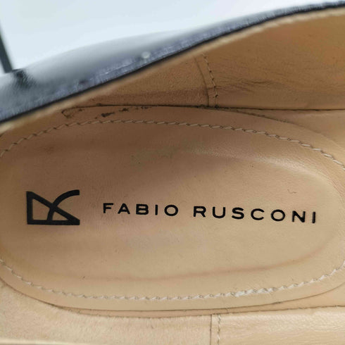 ファビオルスコーニ FABIO RUSCONI スクエアバックル エナメルパンプス レディース JPN:39