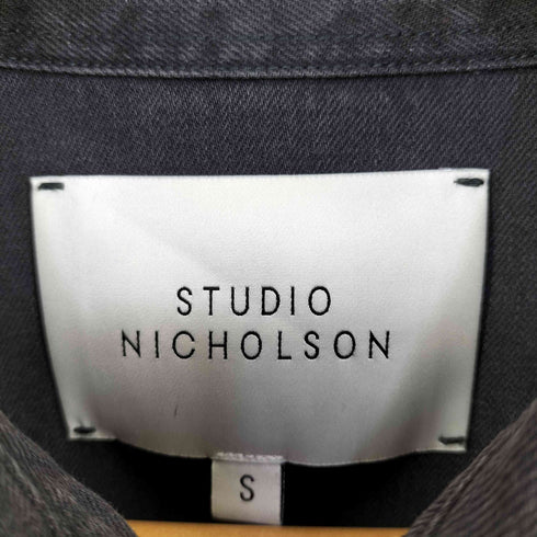 スタジオニコルソン STUDIO NICHOLSON ウォッシュド デニム ウエスタン 長袖 シャツ メンズ S