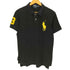 ポロバイラルフローレン Polo by RALPH LAUREN 90S 香港製 ビッグポニー 刺繍 ナンバリング 鹿の子 S/S ポロシャツ メンズ import:M