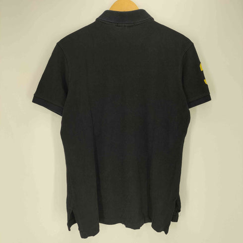 ポロバイラルフローレン Polo by RALPH LAUREN 90S 香港製 ビッグポニー 刺繍 ナンバリング 鹿の子 S/S ポロシャツ メンズ import:M