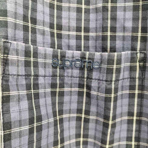シュプリーム Supreme Loose Fit Mini Plaid S/S Shirt チェック柄 半袖シャツ メンズ L