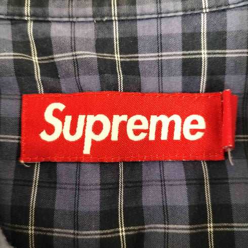 シュプリーム Supreme Loose Fit Mini Plaid S/S Shirt チェック柄 半袖シャツ メンズ L