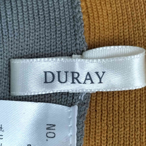 DURAY 前後2way超軽量リブ切替えニットカーディガン レディース FREE