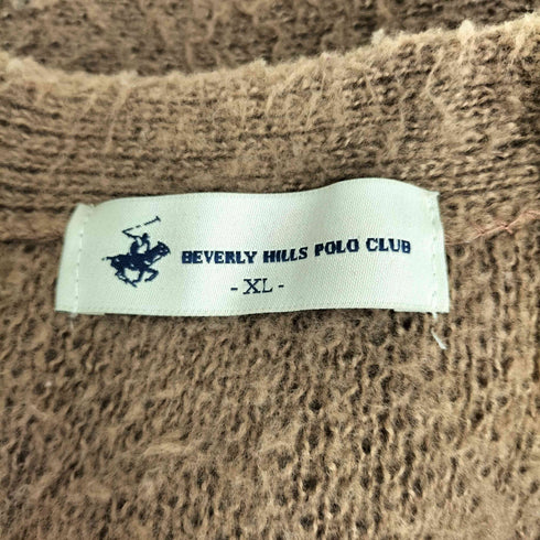 ビバリーヒルズポロクラブ BEVERLY HILLS POLO CLUB モヘアタッチ ニットカーディガン メンズ XL