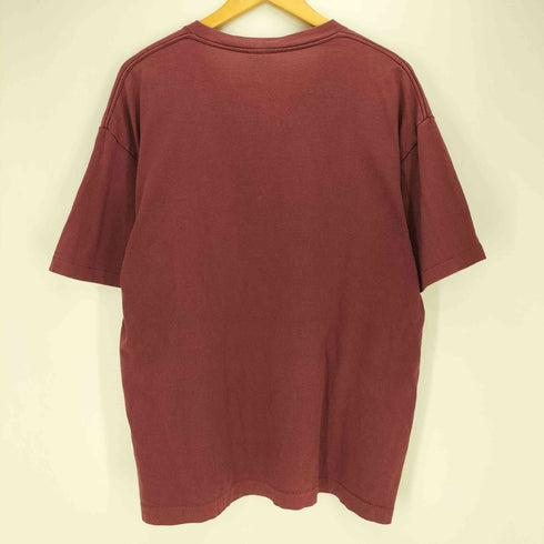 ステューシー Stussy 90S USA製 紺タグ 袖裾シングル ロゴプリント クルーネックTシャツ メンズ import:XL