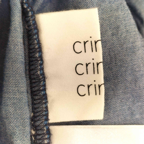 crinkle crinkle crinkle クリンクルクリンクルクリンクル 2Way デニム ギャザー キャミ スカート レディース FREE