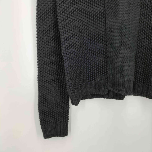 エンポリオアルマーニ EMPORIO ARMANI ドッキングデザイン プルオーバー ローゲージ ニット メンズ EUR:48