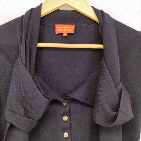 ヴィヴィアンウエストウッドレッドレーベル Vivienne Westwood RED LABEL リボン付きプルオーバーニット レディース JPN:2