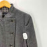 アルマーニジーンズ ARMANI JEANS 90-00S OLD MADE IN ITALY NAPOLEON イタリア製 裏地千鳥格子 ナポレオン ウール クロップド ダブル ライダース ジャケット Y2K レディース EUR:40