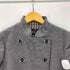 アルマーニジーンズ ARMANI JEANS 90-00S OLD MADE IN ITALY NAPOLEON イタリア製 裏地千鳥格子 ナポレオン ウール クロップド ダブル ライダース ジャケット Y2K レディース EUR:40