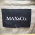 マックスアンドコー MAX&CO. Lamb Leather 現行タグ フリル デザイン 羊革 ラムレザー クロップド ライダース ジャケット ダブルジップ レディース EUR:40