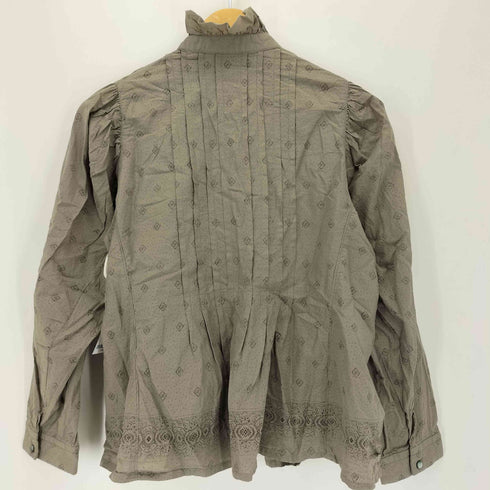 ネストローブ nest Robe シルク混 スタンドフリルレイヤードブラウス レディース FREE