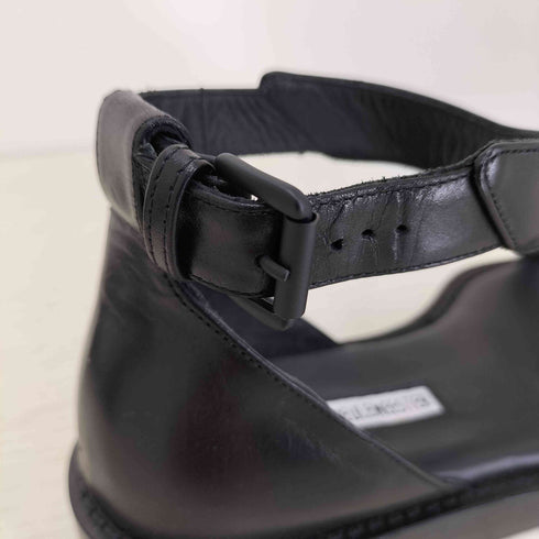 アンドゥムルメステール Ann DEMEULEMEESTER レザー ストラップ サンダル レディース 36 1/2
