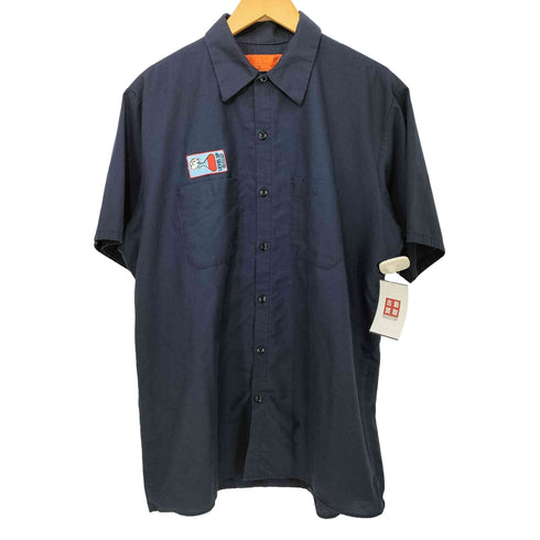 レッドキャップ RED KAP ワッペン ワーク 半袖 シャツ メンズ JPN:L