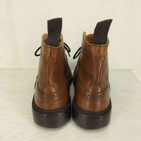 トリッカーズ Trickers MOLTON モルトン ウイングチップ メダリオン レースアップ カントリーブーツ メンズ UK:8.5