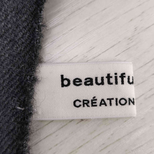 ビューティフルピープル beautiful people ボーダー フリンジ 大判 ストール メンズ