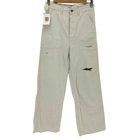ジョンブル Johnbull 8オンスホワイトデニムハードワーカーデッキパンツ レディース JPN:M
