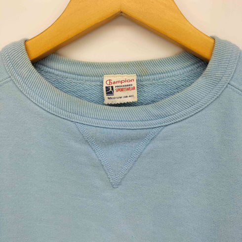 チャンピオン Champion 90s 復刻ランタグ 前Vガゼット ロングリブ ブランク スウェット メンズ import:M