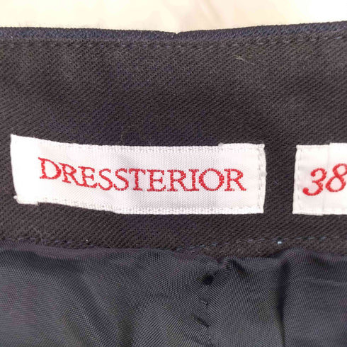 ドレステリア DRESSTERIOR サイドファスナー ワイドスラックスパンツ レディース JPN:38
