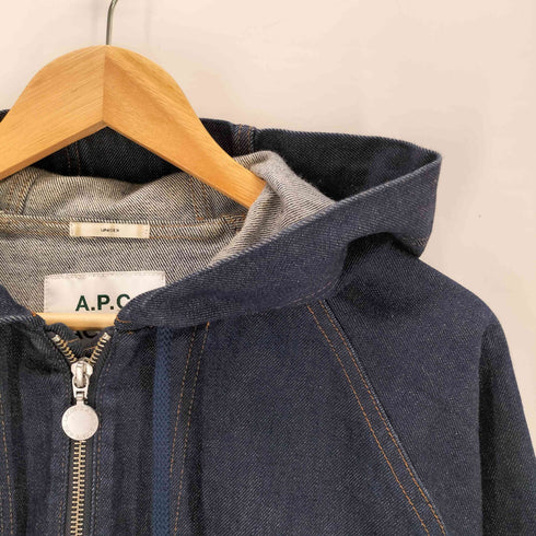 アーペーセー A.P.C. Uni Hooded Cotton Denim Jacket デニム フード ジャケット アノラック メンズ S