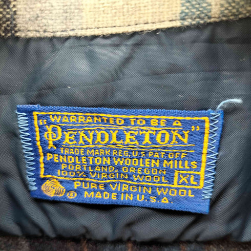 ペンドルトン PENDLETON 70-80s MADE IN USA ポケット フランネル チェックシャツ ボックス メンズ XL