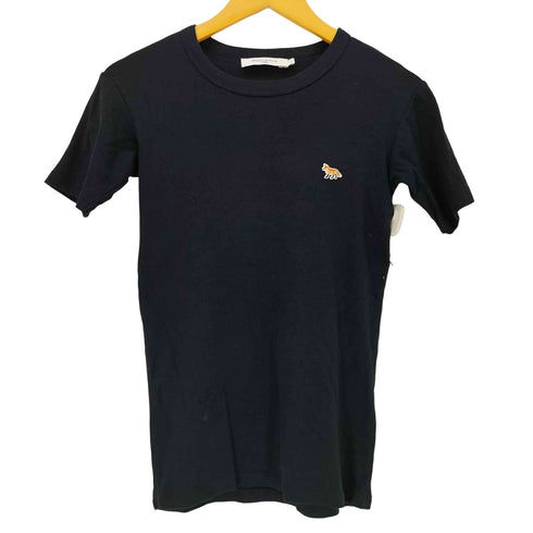 メゾンキツネ MAISON KITSUNE PROFILE FOX PATCH フォックスパッチ クルーネックTシャツ レディース import:S