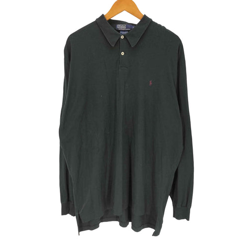 ポロバイラルフローレン Polo by RALPH LAUREN PIMA COTTON ピマコットン スモールポニー 刺繍 長袖 ポロシャツ メンズ XL