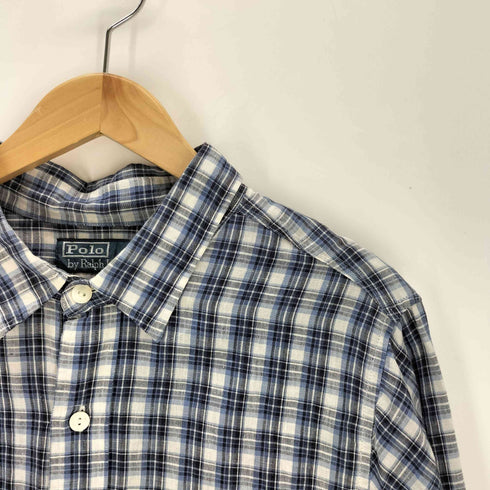 ポロバイラルフローレン Polo by RALPH LAUREN ガチャポケ 長袖 チェックシャツ ポニー無 メンズ XXL
