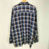 ヴァンヒューゼン VAN HEUSEN 90S OLD ペンキ ペイント 加工 オンブレ チェック フランネル ボックス シャツ グランジ メンズ import:XL