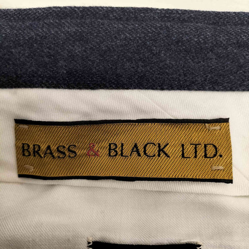BRASS&BLACK LTD MADE IN USA ロケットTALON 3タック ウール スラックス メンズ