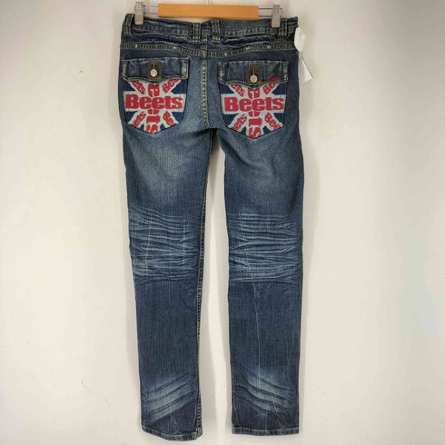 BEETS DENIM バックポケット刺繍 デニムパンツ レディース US:26-27