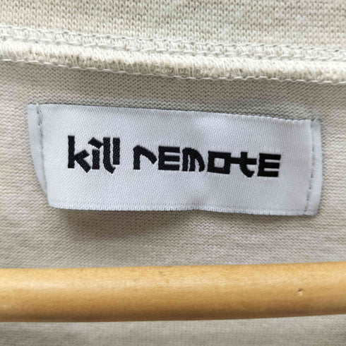 killremote キルリモート 200205 レイヤード スリーブ プリント ボックス Tシャツ ワッフル サーマル カットソー レディース ONE SIZE