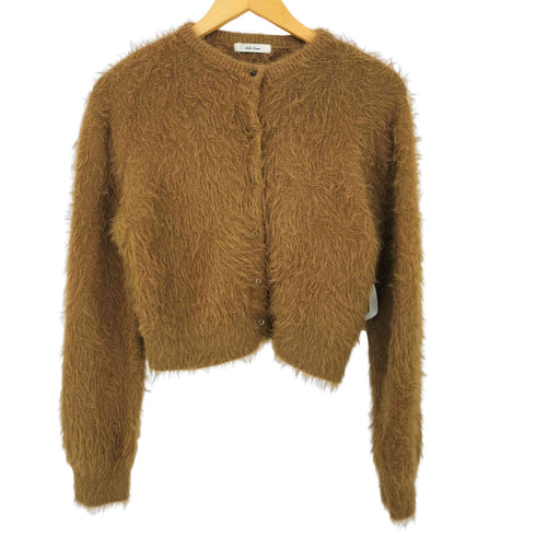 ミラオーウェン Mila Owen 24aw クルーネックシャギーニットカーディガン レディース JPN:1