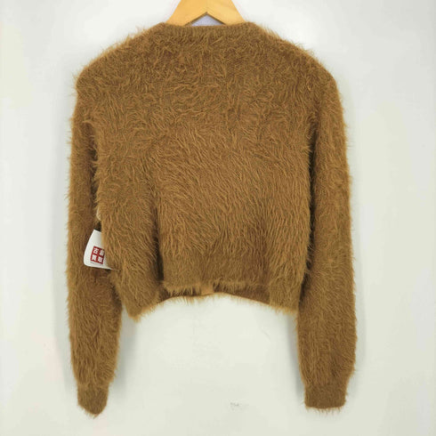 ミラオーウェン Mila Owen 24aw クルーネックシャギーニットカーディガン レディース JPN:1