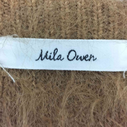 ミラオーウェン Mila Owen 24aw クルーネックシャギーニットカーディガン レディース JPN:1