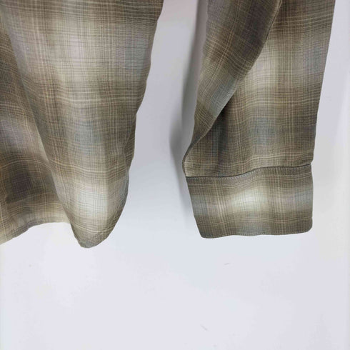 BUCK MASON ウール混 チェック ウエスタンシャツ メンズ import:M