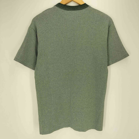 カルクルー Cal Cru 90S USA製 ストライプ S/S Tシャツ シングルステッチ メンズ import:M