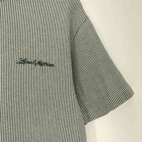 カルクルー Cal Cru 90S USA製 ストライプ S/S Tシャツ シングルステッチ メンズ import:M