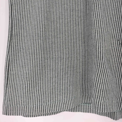 カルクルー Cal Cru 90S USA製 ストライプ S/S Tシャツ シングルステッチ メンズ import:M