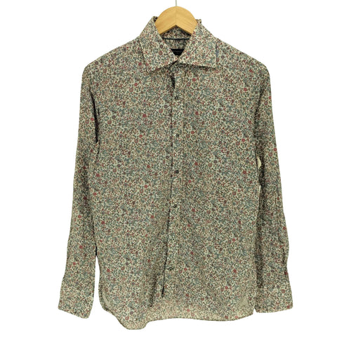ケントアンドカーウェン KENT&CURWEN 花柄 コットン L/S レギュラーカラーシャツ メンズ JPN:L