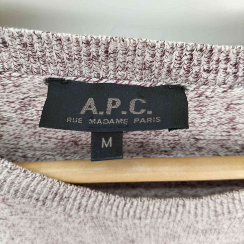 アーペーセー A.P.C. リネン混 クルーネック ニットセーター メンズ import:M