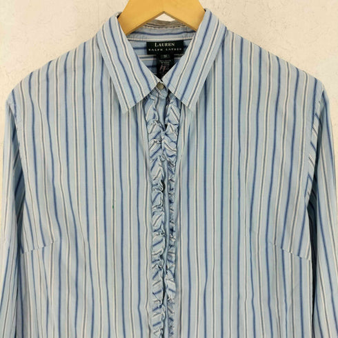 ローレンラルフローレン LAUREN RALPH LAUREN フリル ストライプ シャツ レディース 1X