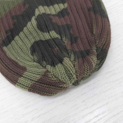 シュプリーム Supreme 26SS Overdyed Beanie Woodland Camo オーバーダイド ビーニー ウッドランドカモ ニット帽 メンズ ONE SIZE